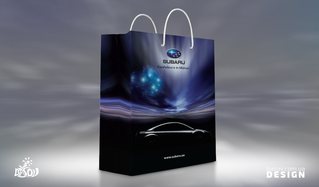 Пакет паперовий Subaru розробка дизайну