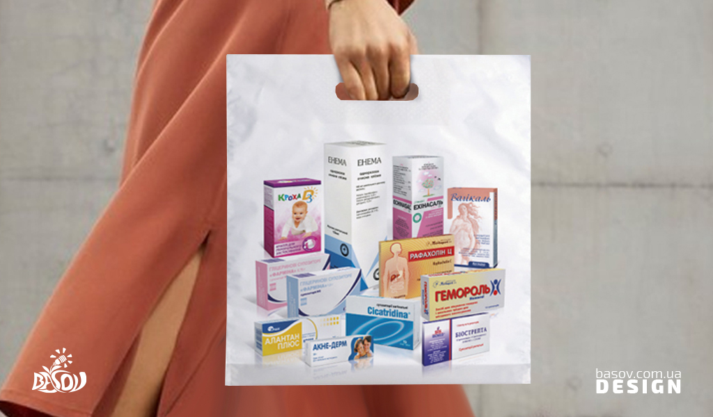 Пакет фармацевтичної компанії Eurolek розробка дизайну