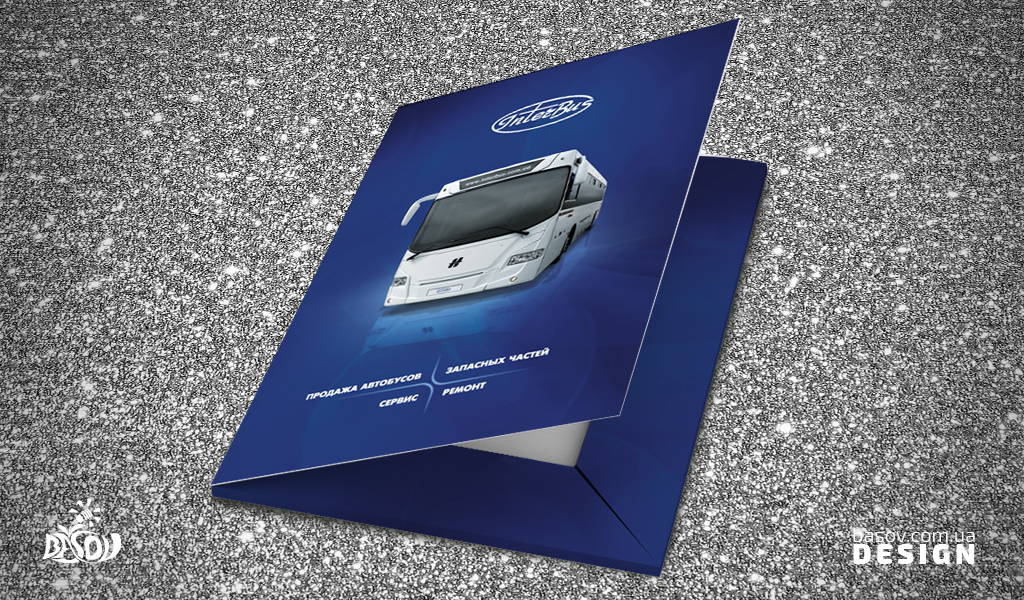 Папка для документів паперова А4 Interbus розробка дизайну