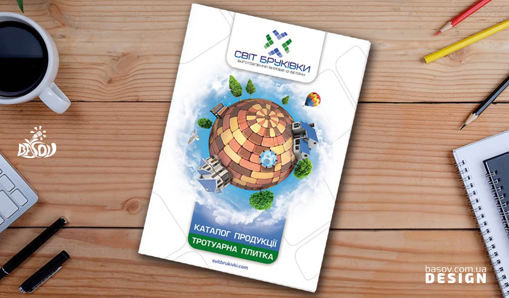 Каталог продукції тротуарної плитки для компанії «Світ Бруківки»