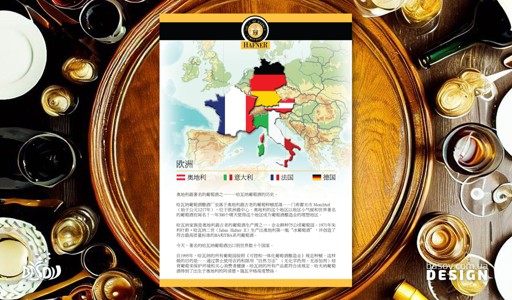 Буклет вин Hafner розробка дизайну