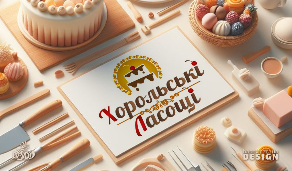 Логотипи хліба кондитерського підприємства «Хорольський ласощі»