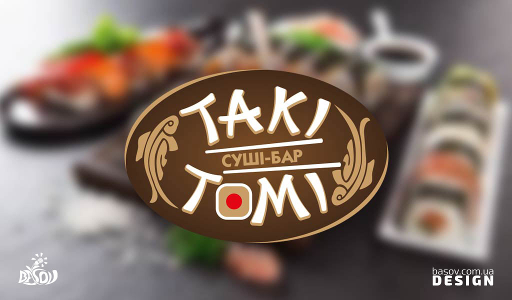 Логотип суші бару Такі Томі 